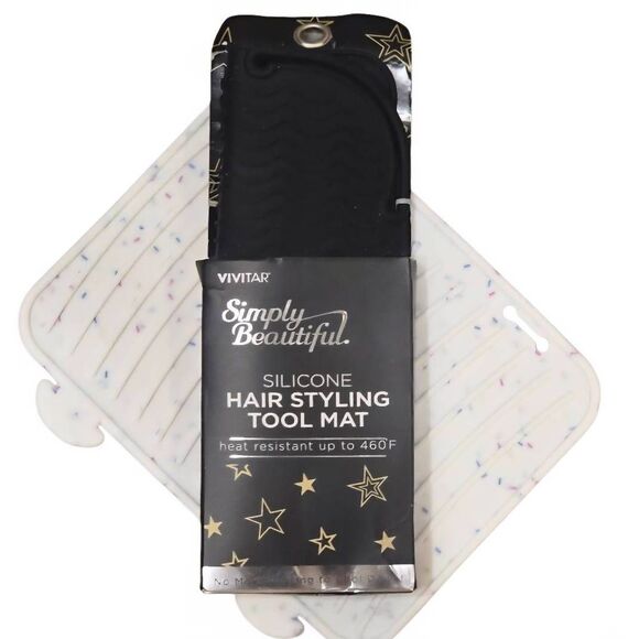 Vivitar Simply Beautiful Silicone Hair Styling Tool Mat Set - Picture 1 of 7